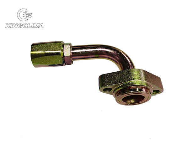 Bus AC Unit Fittings 90 Degree Flat Heat Self-Lock High Pressure