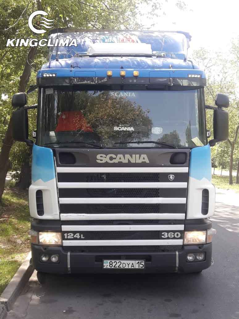 CoolPro 2800 Battery Powered Truck ac Install for Scania Truck Cabs