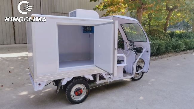 Electric freezer tricycle