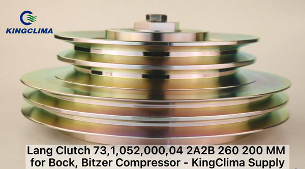 Lang Clutch 73,1,052,000,04 2A2B 260 200 MM for Bock, Bitzer compressor