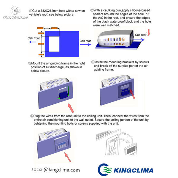 E-Clima2200 Sleeper Cab AC Installation