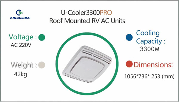 UCooler-3300Pro Low Profile RV Air Conditioner