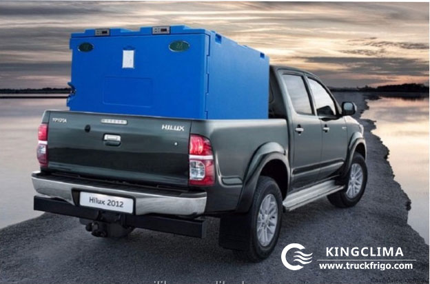 Portable Refrigerated cold box for pickup trucks
