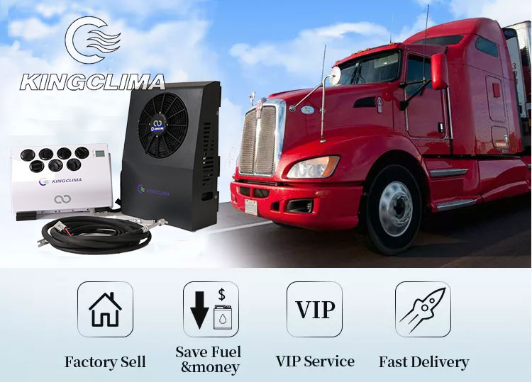 Split back wall mount cooling 2600KW 12v vehicle sleeper cab truck dc air conditioner