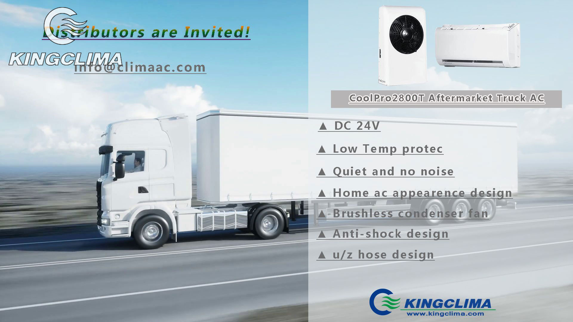 DC12V 24V Coolpro2800T Semi Truck Air Conditioner No Idle Electric Apu for Parking