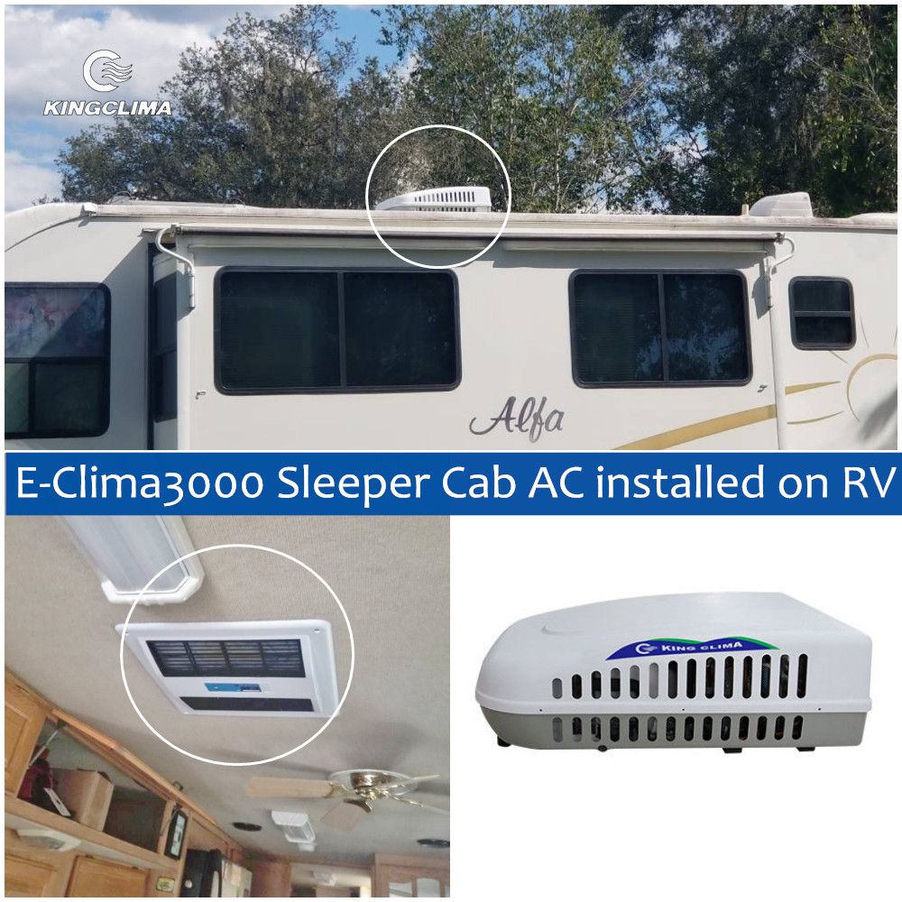 new electric 12v 24v 24 volt roof mounted top truck sleeper air conditioner