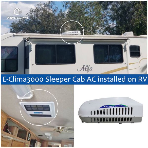 E-Clima3000 Sleeper Cab AC Installed on RV