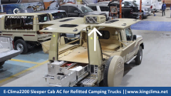 KingClima Sleeper Cab AC for Refitted Toyota Camping Trucks