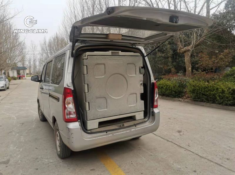 Battery driven Transfer mobile coldtainer box for van