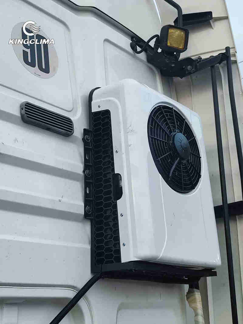 Wall mounted air conditioner for semi trucks