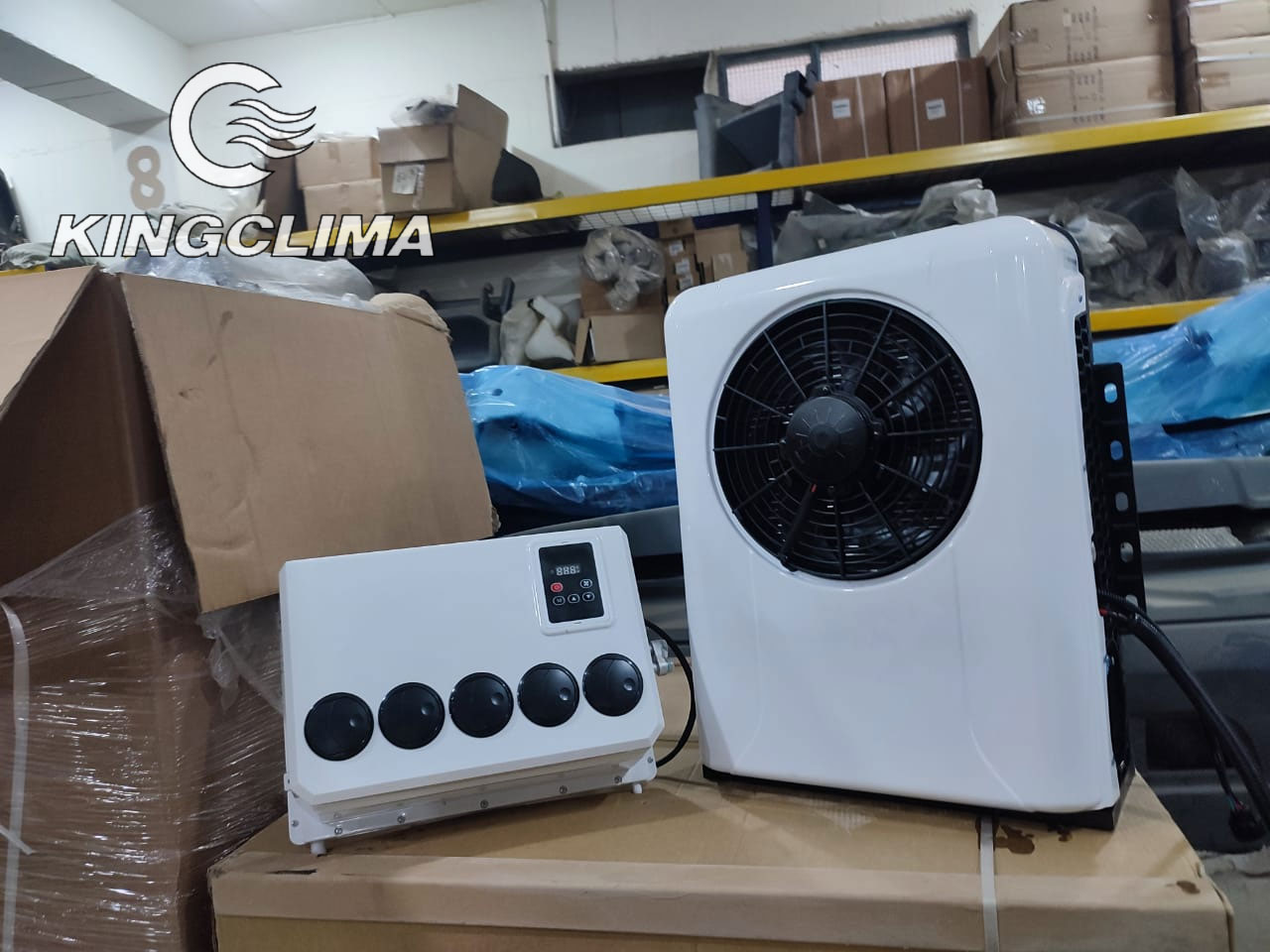 New Split sleeper dc powered 12 volt air conditioner for truck cabin