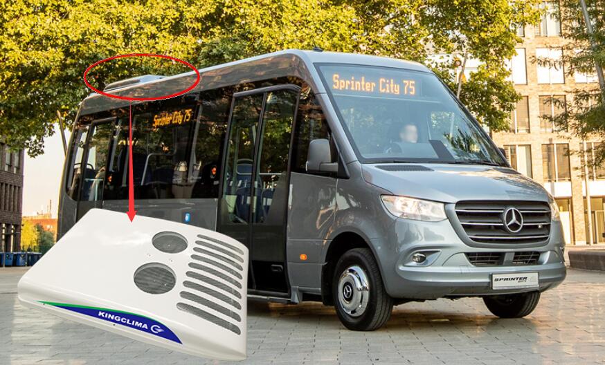 Minibus rooftop air conditioner with 13.5 kW cooling capacity