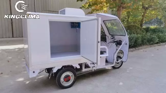Electric freezer tricycle