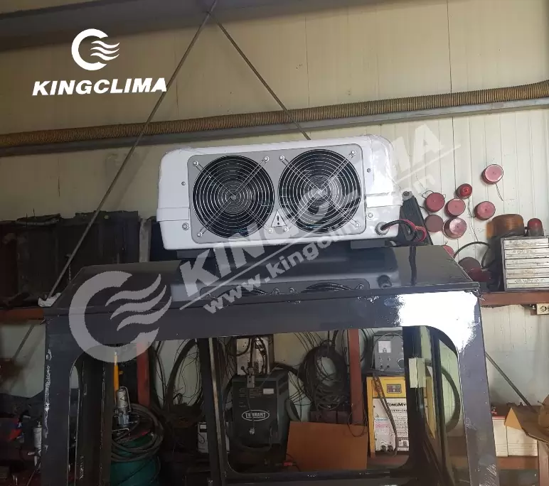 Electric air conditioner for forklift