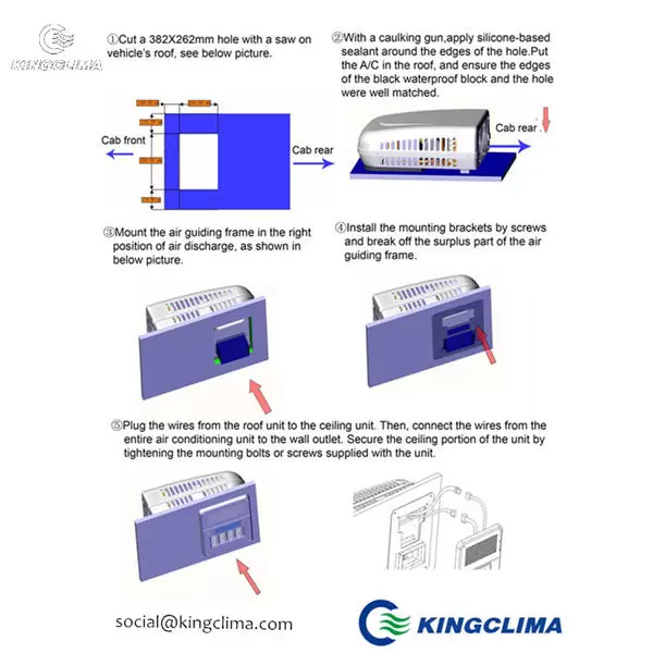 E-Clima2200 Sleeper Cab AC Installation