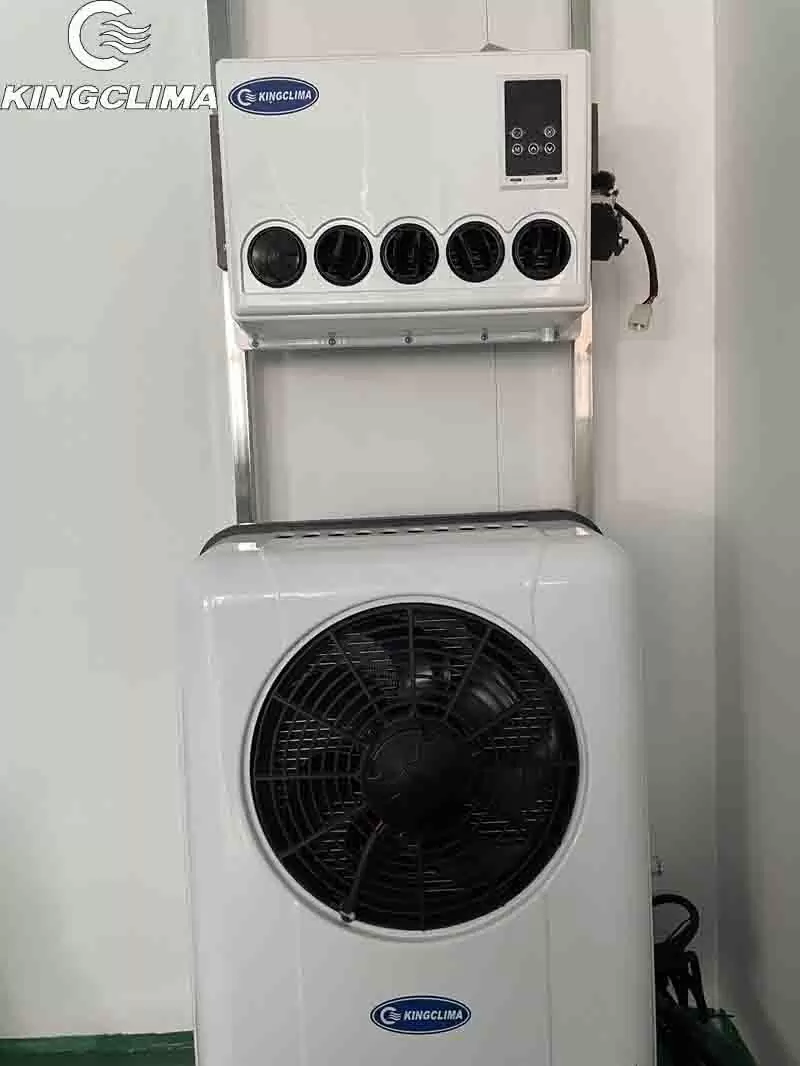 Truck battery apu 12v 24v dc split air conditioner